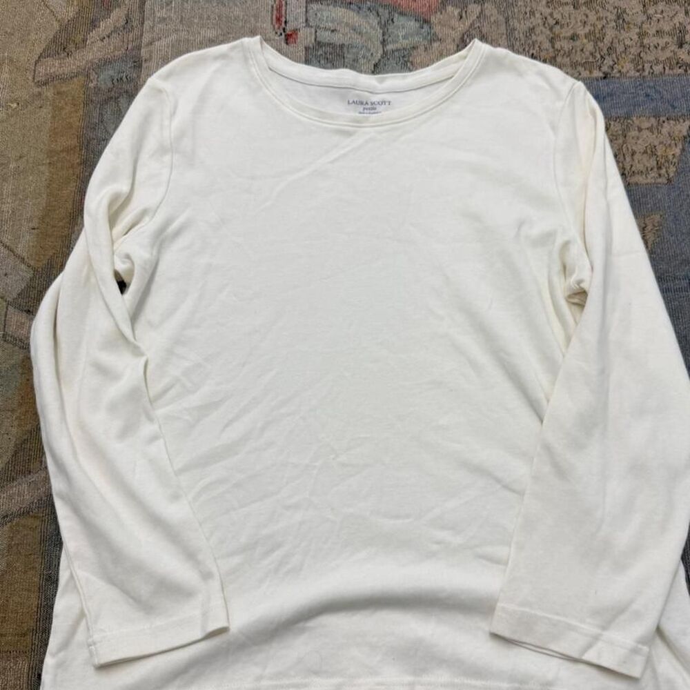Scott Women's White and Cream Shirt